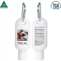 branded 60ml Australian Made Spf50 Sunscreen Lotion With Carabiner, from our range of promotional Sunscreen &amp; Lip Balm