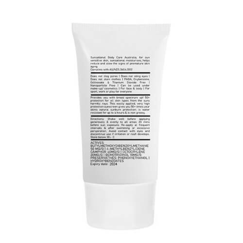 branded 100ml Australian Made Spf50 Sunscreen Lotion Tube, from our range of promotional Sunscreen & Lip Balm