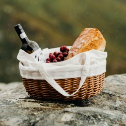 branded Keepsake Wicker Tote Bag, from our range of promotional Cotton & Calico Tote Bags