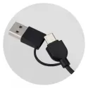 branded Bamboo Triple Connector Cable, from our range of promotional Phone &amp; Tablet Chargers