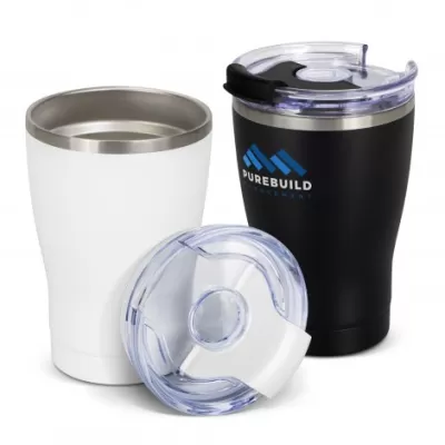 branded Arc Vacuum Cup 350ml, from our range of promotional Reusable Coffee Cups - Metal