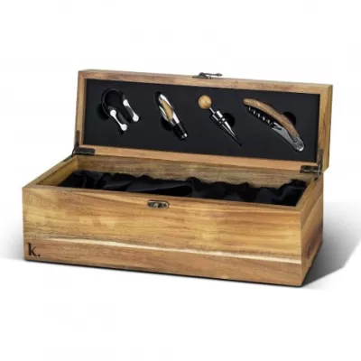 branded Keepsake Wine Box Gift Set, from our range of promotional Homeware Products