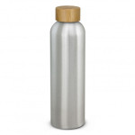 branded Eden Aluminium Bottle Bamboo Lid 600ml, from our range of promotional Drink Bottles - Metal