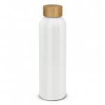branded Eden Aluminium Bottle Bamboo Lid 600ml, from our range of promotional Drink Bottles - Metal