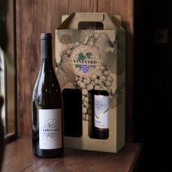 branded Wine Carry Pack - Double, from our range of promotional Wine & Bar Accessories