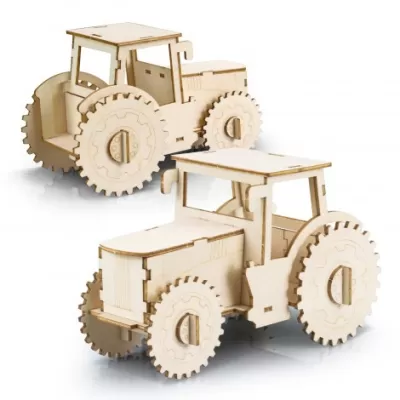 branded BRANDCRAFT Tractor Wooden Model, from our range of promotional Executive Toys and Games