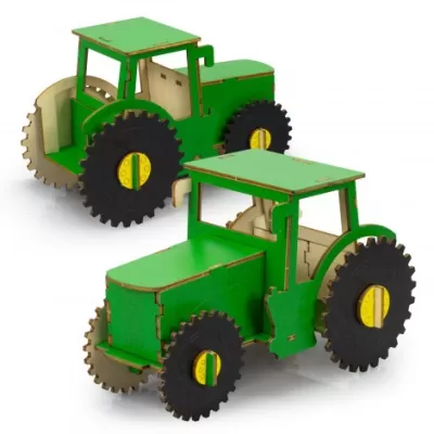 branded BRANDCRAFT Tractor Wooden Model, from our range of promotional Executive Toys and Games