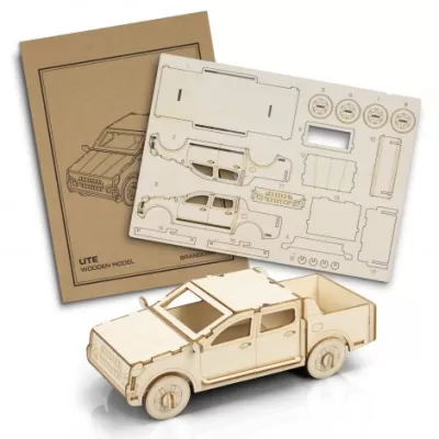 branded BRANDCRAFT UTE Wooden Model, from our range of promotional Executive Toys and Games