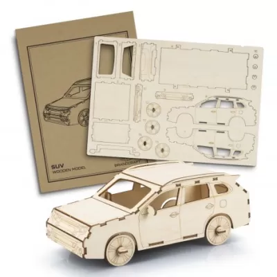 branded BRANDCRAFT SUV Wooden Model, from our range of promotional Executive Toys and Games