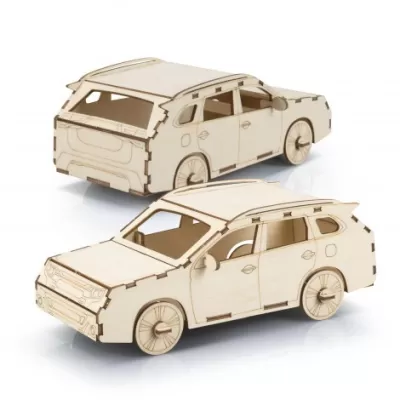 branded BRANDCRAFT SUV Wooden Model, from our range of promotional Executive Toys and Games