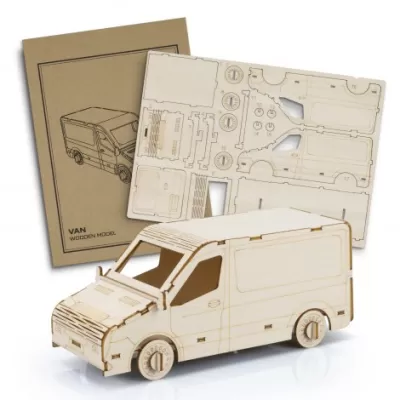branded BRANDCRAFT Van Wooden Model, from our range of promotional Executive Toys and Games