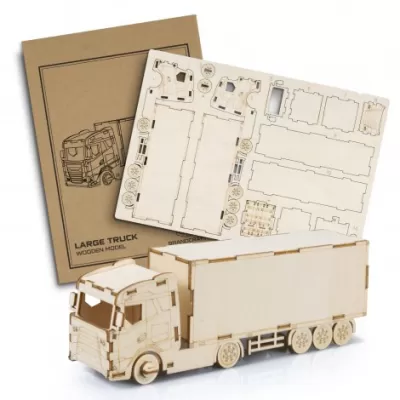 branded BRANDCRAFT Large Truck Wooden Model, from our range of promotional Executive Toys and Games