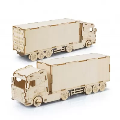 branded BRANDCRAFT Large Truck Wooden Model, from our range of promotional Executive Toys and Games