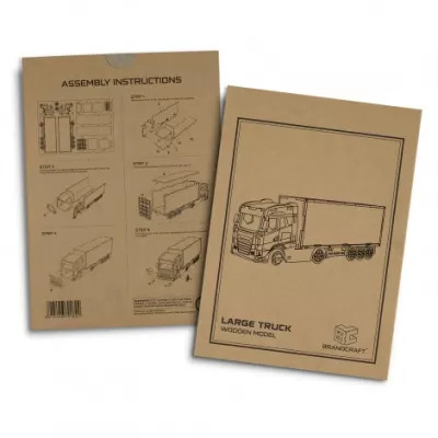 branded BRANDCRAFT Large Truck Wooden Model, from our range of promotional Executive Toys and Games