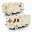 branded BRANDCRAFT Fire Truck Wooden Model, from our range of promotional Executive Toys and Games