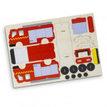 Executive Toys and Games  - BRANDCRAFT Fire Truck Wooden Model