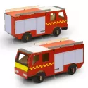 branded BRANDCRAFT Fire Truck Wooden Model, from our range of promotional Executive Toys and Games