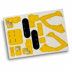 branded BRANDCRAFT Excavator Wooden Model, from our range of promotional Executive Toys and Games