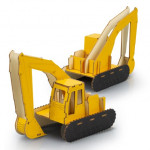 Executive Toys and Games  - BRANDCRAFT Excavator Wooden Model