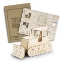branded BRANDCRAFT Bulldozer Wooden Model, from our range of promotional Executive Toys and Games