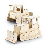 Executive Toys and Games  - BRANDCRAFT Bulldozer Wooden Model
