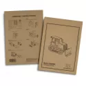 branded BRANDCRAFT Bulldozer Wooden Model, from our range of promotional Executive Toys and Games