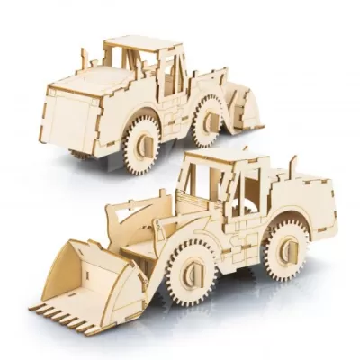 branded BRANDCRAFT Wheel Loader Wooden Model, from our range of promotional Executive Toys and Games