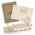 branded BRANDCRAFT Cargo Ship Wooden Model, from our range of promotional Executive Toys and Games