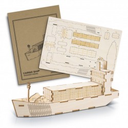 Executive Toys and Games  - BRANDCRAFT Cargo Ship Wooden Model