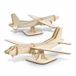 Executive Toys and Games - BRANDCRAFT Jet Plane Wooden Model