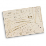 Executive Toys and Games  - BRANDCRAFT Jet Plane Wooden Model