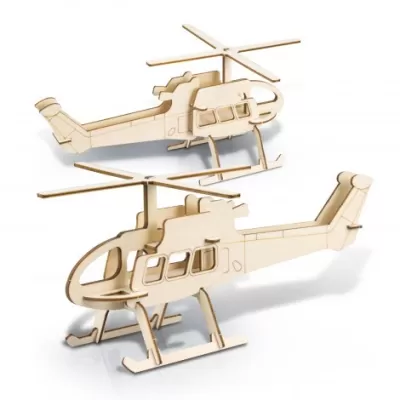 branded BRANDCRAFT Helicopter Wooden Model, from our range of promotional Executive Toys and Games