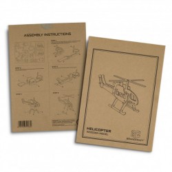 Executive Toys and Games - BRANDCRAFT Helicopter Wooden Model
