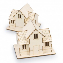 branded BRANDCRAFT House Wooden Model, from our range of promotional Executive Toys and Games