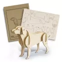 branded BRANDCRAFT Dog Wooden Model, from our range of promotional Executive Toys and Games