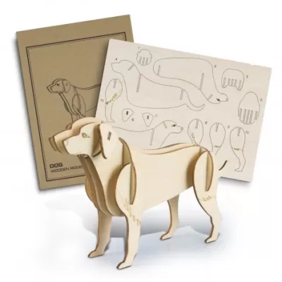 branded BRANDCRAFT Dog Wooden Model, from our range of promotional Executive Toys and Games