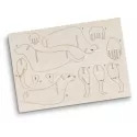 branded BRANDCRAFT Dog Wooden Model, from our range of promotional Executive Toys and Games
