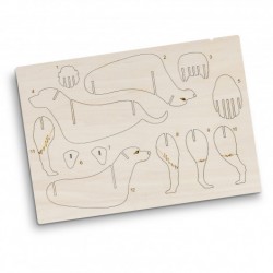 branded BRANDCRAFT Dog Wooden Model, from our range of promotional Executive Toys and Games