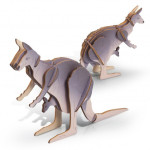 Executive Toys and Games  - BRANDCRAFT Kangaroo Wooden Model