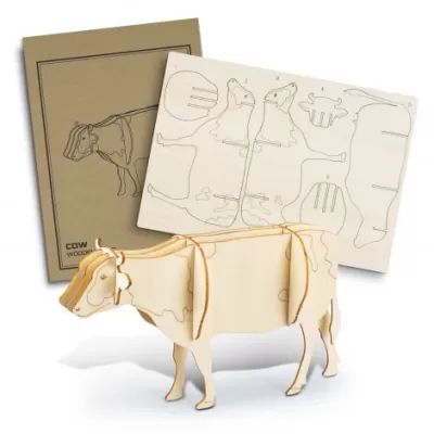 branded BRANDCRAFT Cow Wooden Model, from our range of promotional Executive Toys and Games