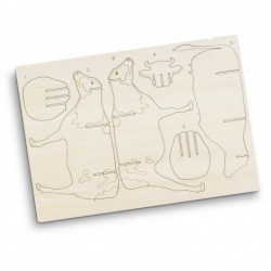 Executive Toys and Games - BRANDCRAFT Cow Wooden Model