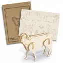 branded BRANDCRAFT Sheep Wooden Model, from our range of promotional Executive Toys and Games