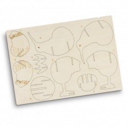 Executive Toys and Games - BRANDCRAFT Kiwi Wooden Model