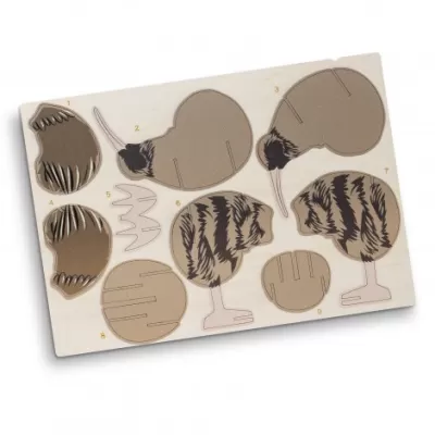 branded BRANDCRAFT Kiwi Wooden Model, from our range of promotional Executive Toys and Games