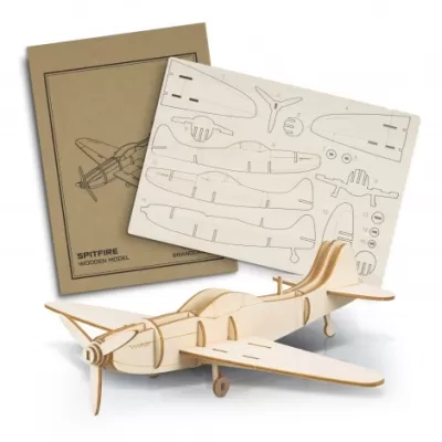 branded BRANDCRAFT Spitfire Wooden Model, from our range of promotional Executive Toys and Games