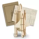 branded BRANDCRAFT Rocket Ship Wooden Model, from our range of promotional Executive Toys and Games