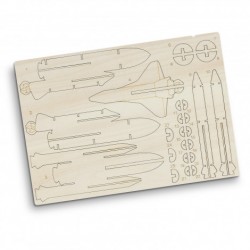 branded BRANDCRAFT Rocket Ship Wooden Model, from our range of promotional Executive Toys and Games