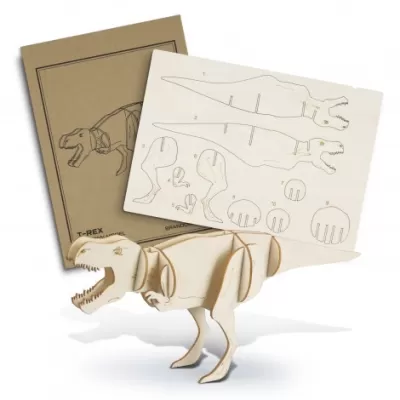 branded BRANDCRAFT Tyrannosaurus Rex Wooden Model, from our range of promotional Executive Toys and Games