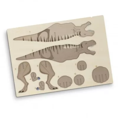 branded BRANDCRAFT Tyrannosaurus Rex Wooden Model, from our range of promotional Executive Toys and Games