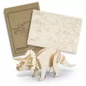 branded BRANDCRAFT Triceratops Wooden Model, from our range of promotional Executive Toys and Games
